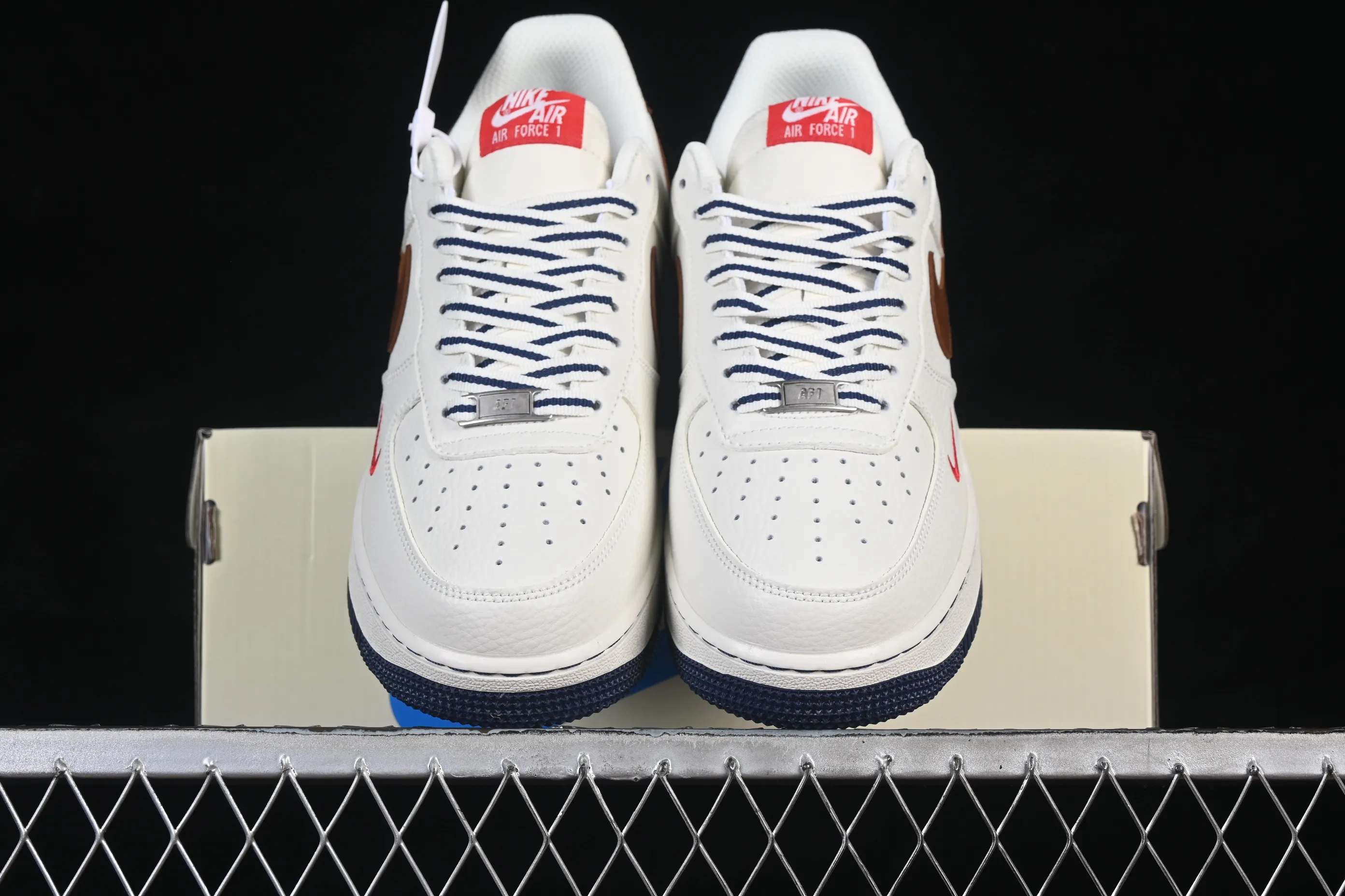 All categories Nk Air Force 1 Air Force series Nk Air Force 1 Low Air Force low-top Nike Air Force 1'07 Low Milky white brown red Air Force 1 low-top casual sneakers NH0601-541